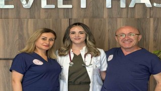 Anne ve babasının görev yaptığı hastanede doktor oldu: "Evde prensesimiz, hastanede doktor hanım"