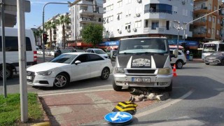 Antalya'da ağır çekim gibi kaza