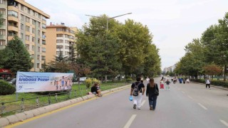 Arabasız Pazar'da bulvarlar yayaların oldu