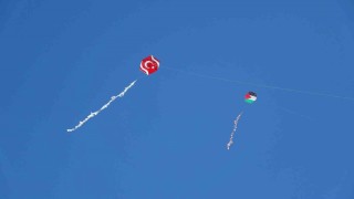 Ardahan'da umut uçurtmaları Gazze için gökyüzünde