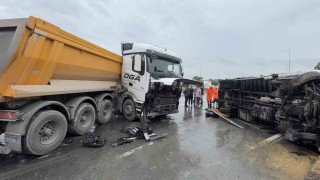 Arnavutköy'de yağışlı havada kaza: 2 yaralı