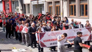 Artvin'de Gaziler Günü kapsamında kortej yürüyüşü düzenlendi