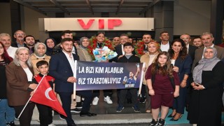 Avrupa Şampiyonu boksör Havvanur Kethüda'ya memleketi Trabzon'da coşkulu karşılama