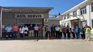 Aydında hastane personeli deprem senaryosuyla afet hazırlığını test etti