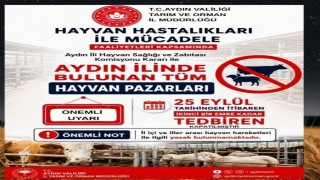 Aydın'da tüm hayvan pazarları tedbiren kapatıldı