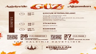 Aziziye'de "Güz akşamları" başlıyor