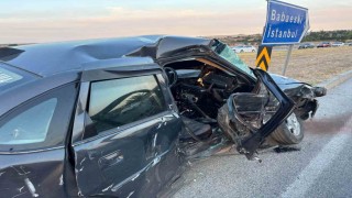 Babaeskide minibüs ile otomobil çarpıştı: 4 yaralı