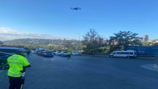 Bahçeşehir'de trafik ihlallerine dron takibi: 83 araca 366 bin lira ceza