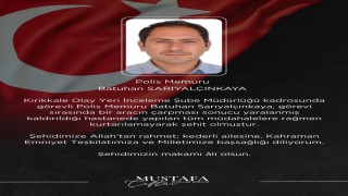 Bakan Çiftçi'den Kırıkkale'deki kazada şehit olan polis memuru Sarıyalçınkaya için başsağlığı mesajı