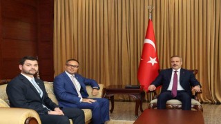 Bakan Fidan, TÜRKPA Genel Sekreteri Hasan ile görüştü