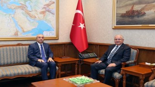 Bakan Güler, Mehdi Eker ile görüştü
