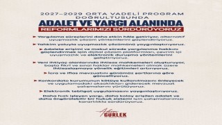 Bakan Gürlek: Adalete erişimi kolaylaştıracak reformlarımızı kararlılıkla sürdüreceğiz