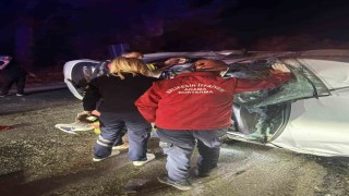 Balyada otomobil şarampole uçtu: 2 yaralı
