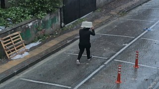 Bartın'da şiddetli fırtına ve yağış etkili oluyor