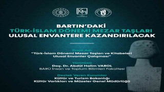 Bartındaki Türk-İslam Dönemi mezar taşları ulusal envantere kazandırılacak