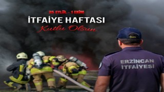 Başkan Aksun itfaiyecilerin haftasını kutladı