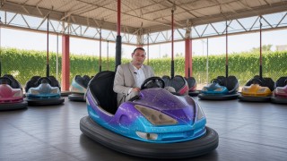 Başkan Bilecen'den lunapark açılışı öncesi renkli görüntüler