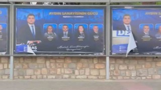 Başkan Maraş'ın afişlerine saldırı