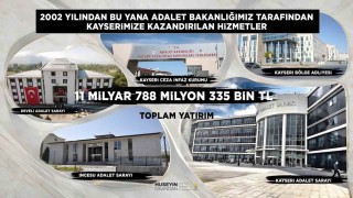 Başkan Okandan: Kayserimize adalet yatırımları güçlenerek devam ediyor
