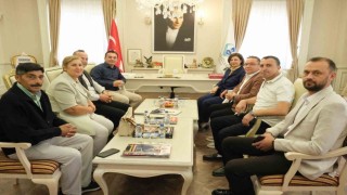 Başkan Ünlüce'den, Başkan Dökmeci'ye ziyaret