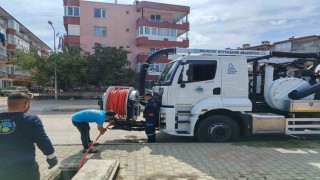 BASKİ'nin yeni kanal açma araçları Ayvalık'ta hizmete başladı