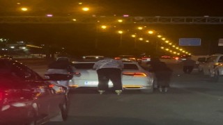 Batman'da gençlerin tehlikeli paten yolculuğu