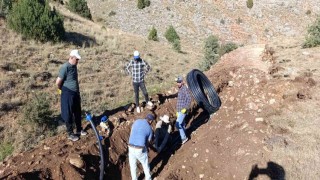 Bayburtta içme suyu sorununa köylülerden imece usulü çözüm