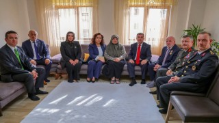 Bayburt'ta Kıbrıs gazileri evlerinde ziyaret edildi