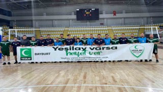Bayburt'ta kurumlar arası voleybol turnuvası düzenlendi