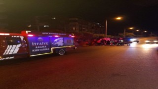 Belende devrilen kamyonun sürücüsü yaralandı