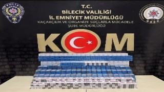 Bilecik polisi bir tırda bin 210 paket kaçak sigara ele geçirildi
