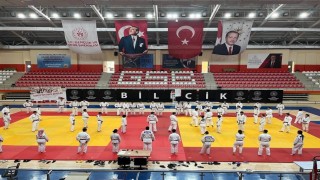 Bilecikte 58 judocu sınav için ter döktü