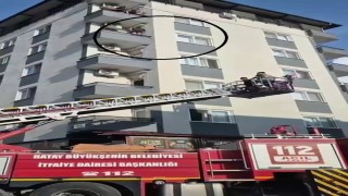 Böcek korkusuyla balkon duvarının üzerine çıkan kadın, ölümle burun buruna geldi