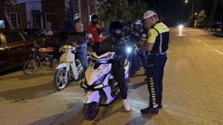 Boluda gece denetiminde motosikletlilere hayati uyarı