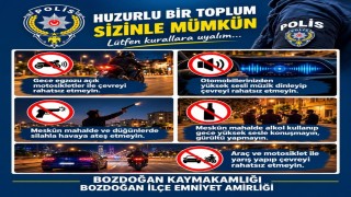 Bozdoğan'da emniyetten huzur ve trafik güvenliği için uyarılarda bulundu