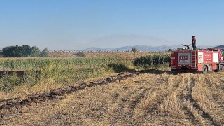 Burdurda ot yangını büyümeden söndürüldü