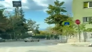 Bursa'da otomobille drift yapan sürücü kameraya yansıdı