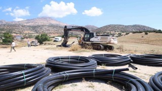 Büyükşehirden Elmalı Yalnızdam Mahallesine sulama tesisi