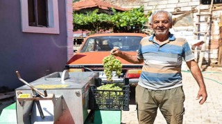 Büyükşehirden üzüm üreticilerine makine desteği