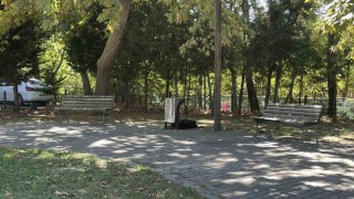 Cami parkındaki bankta şüpheli ölüm