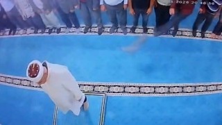 Camide kediyi tekmeleyen şahıs serbest bırakıldı