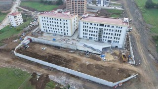 Canik Fen Lisesi inşaatında sona gelindi