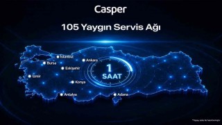 Casper 105 servis noktasıyla Türkiye genelinde hizmet veriyor