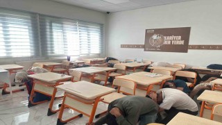 Çelikhan'da gerçeğini aratmayan deprem ve yangın tatbikatı