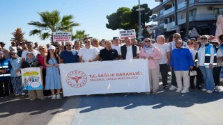 Çiftlikköyde sağlıklı yaşam için yürüdüler