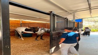 Çocuklara atlı spor sürprizi