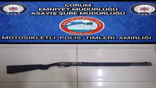 Çorumda asayiş uygulamalarında silah ve uyuşturucu maddeler ele geçirildi