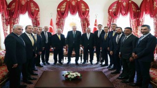 Cumhurbaşkanı Erdoğan, 4 spor kulübü başkanını kabul etti