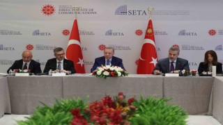 Cumhurbaşkanı Erdoğan, ABD'li düşünce kuruluşu temsilcileriyle buluştu