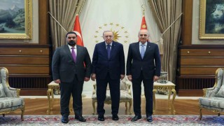 Cumhurbaşkanı Erdoğan, Irak Temsilciler Meclisi Başkanı Halbusiyi kabul etti